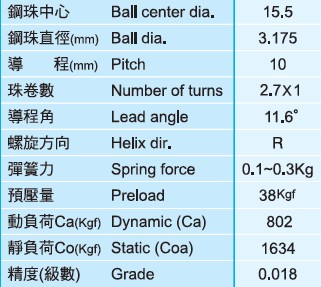 XSVR01510滾珠絲桿圖 XSVR01510滾珠絲桿圖